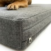 memory foam orthopedic dog bed showing three foam layers