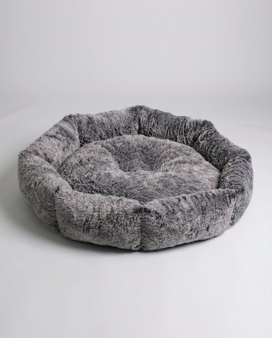 Fur Dog Bed Bolster Soft Dog Bed