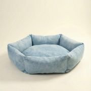 hexagonal bolster dog bed available in multiple sizes for all breeds