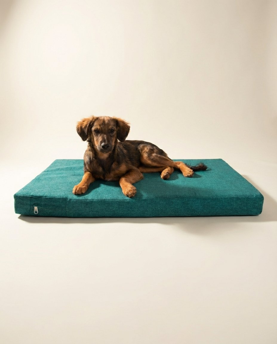 jute dog bed cover orthopedic with distinctive woven texture