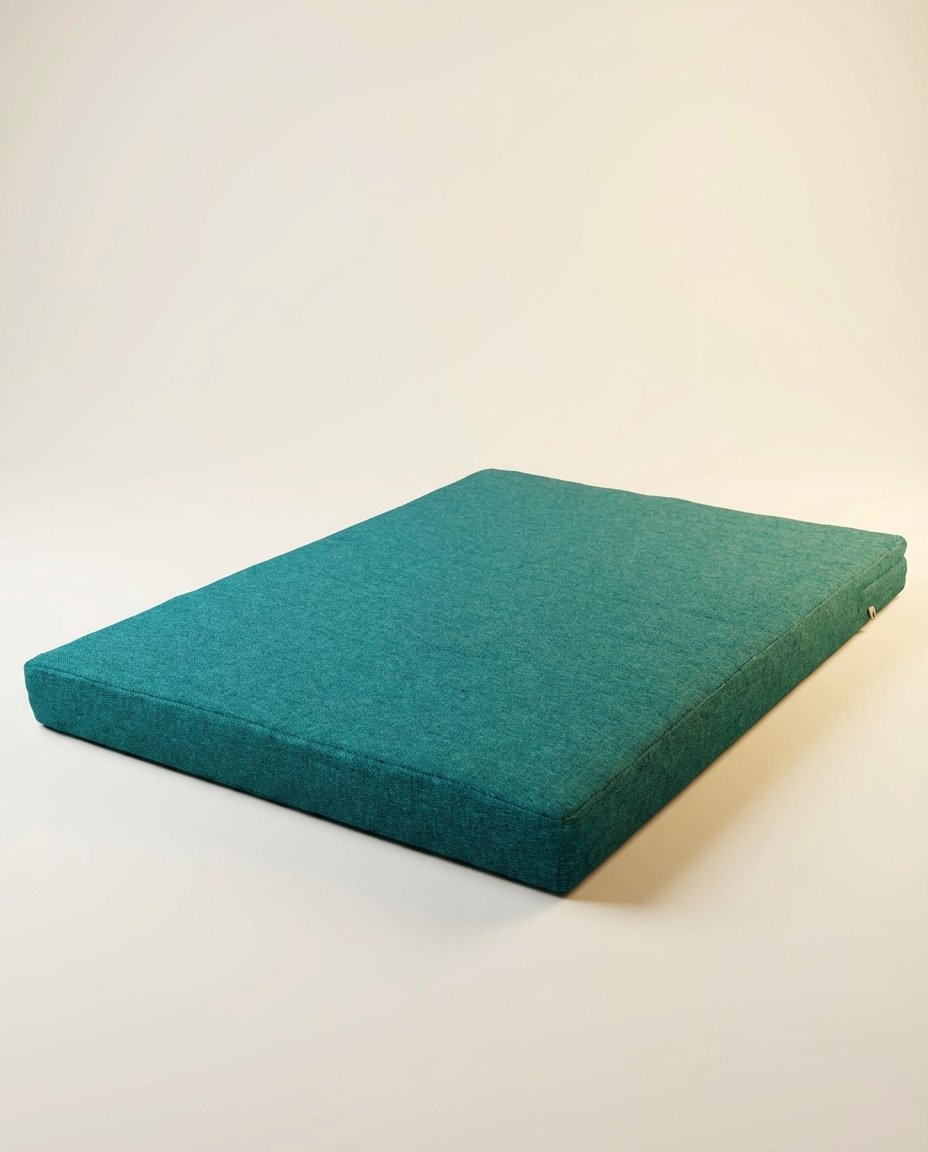 jute dog bed cover orthopedic showing flat mattress design