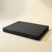 Jute orthopedic dog bed grey