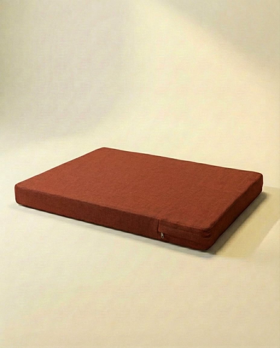 Jute orthopedic dog bed