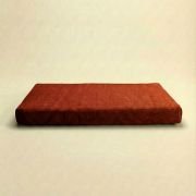 orthopedic dog bed rust red