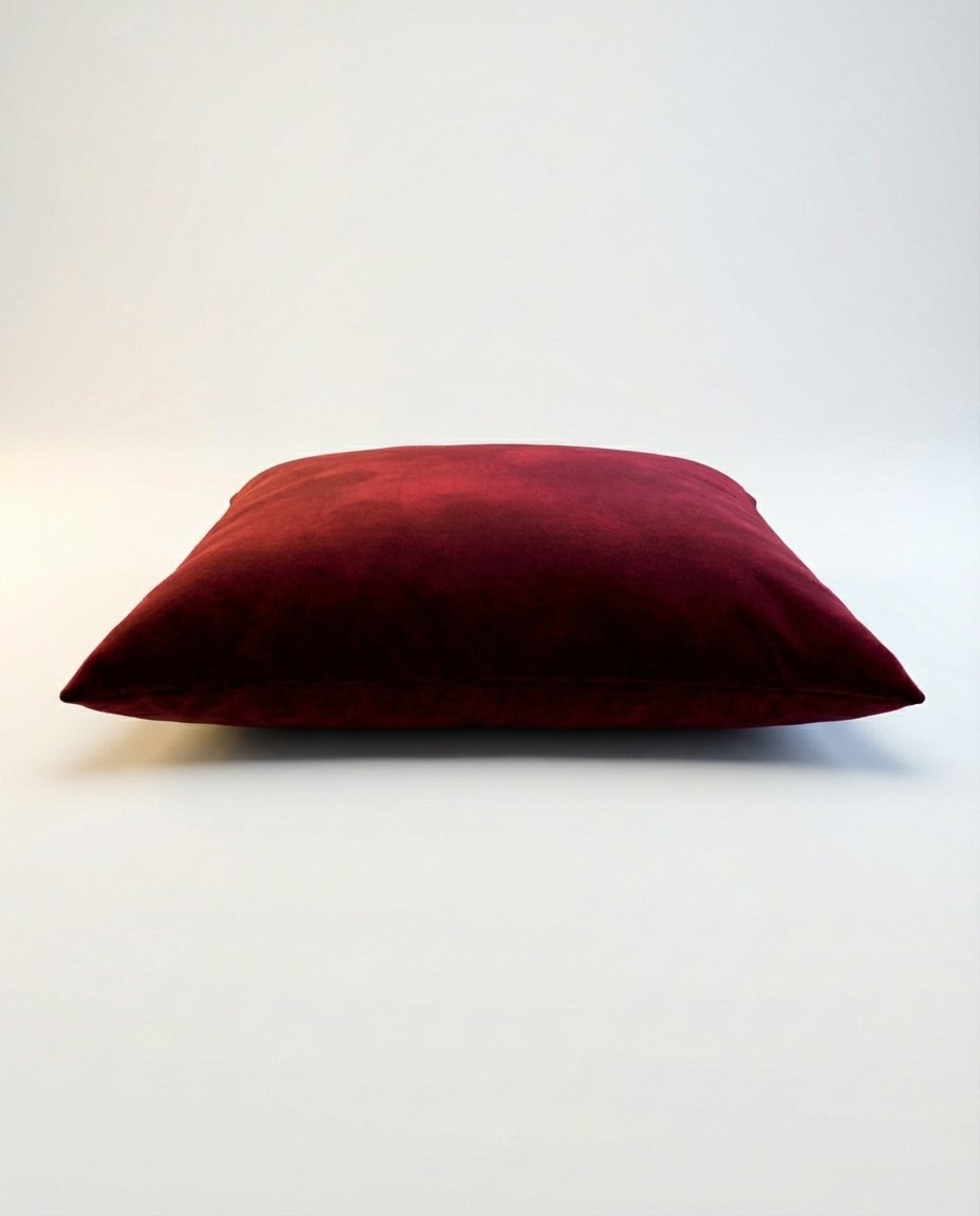 waterproof dog bed maroon