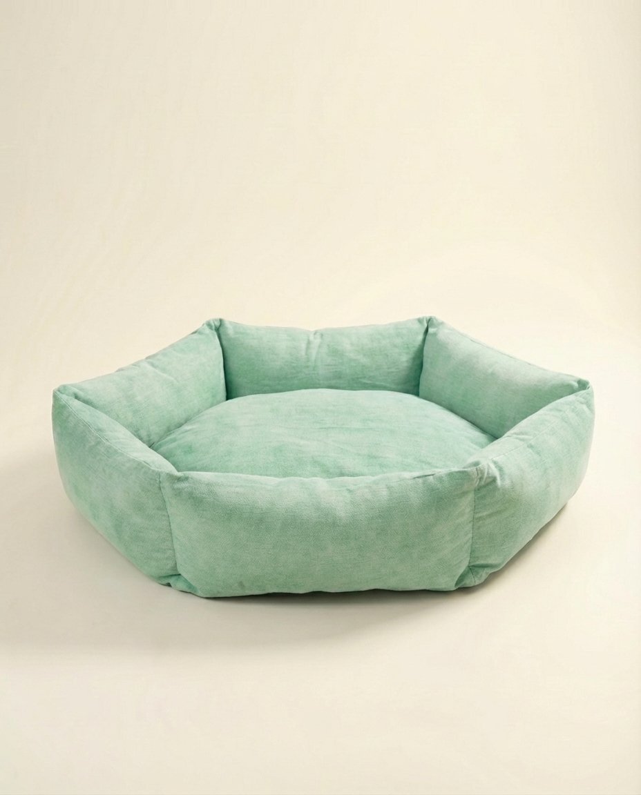 Bolster Dog Bed Green