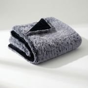 large fur blanket showing three layer construction